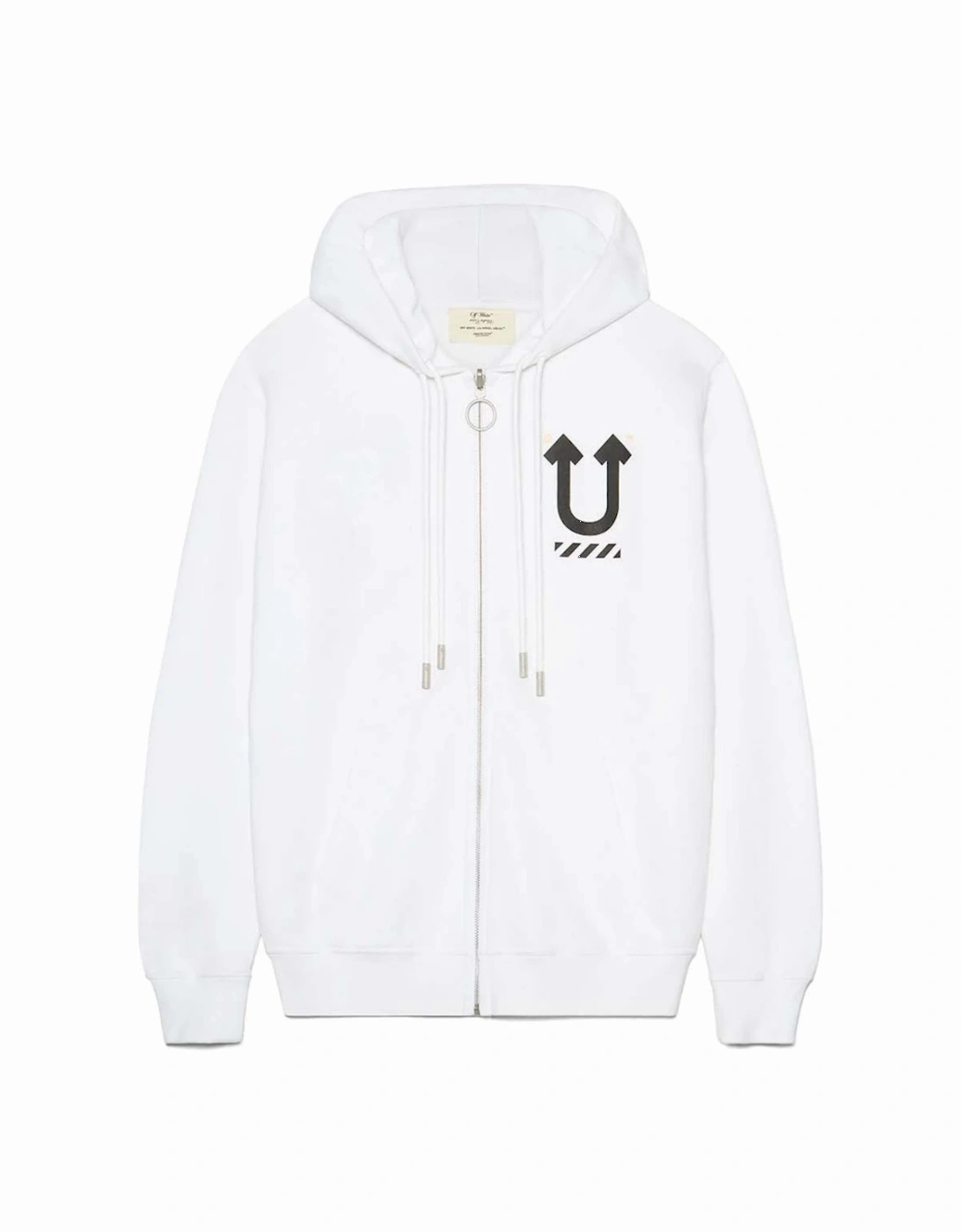 X UNDERCOVER SKELETON CROSSOVER REVERSIBLE ZIP HOODIE WHITE, 8 of 7