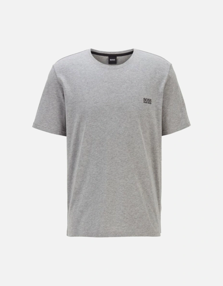 Boss logo Embroidered T-Shirt in Grey