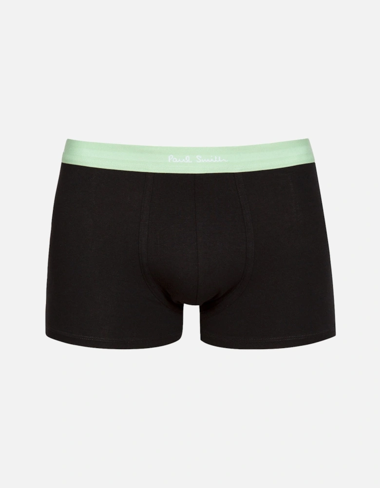 5-Pack Artist Stripe Mix Boxer Trunks, Black/Multi