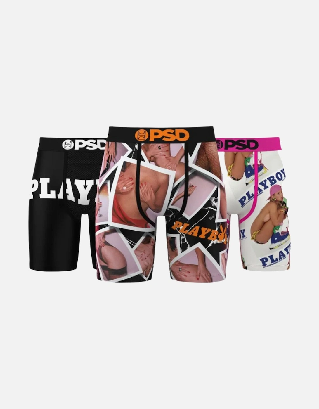 Men's Playboy 3 Pack 7" Boxer Brief, 2 of 1