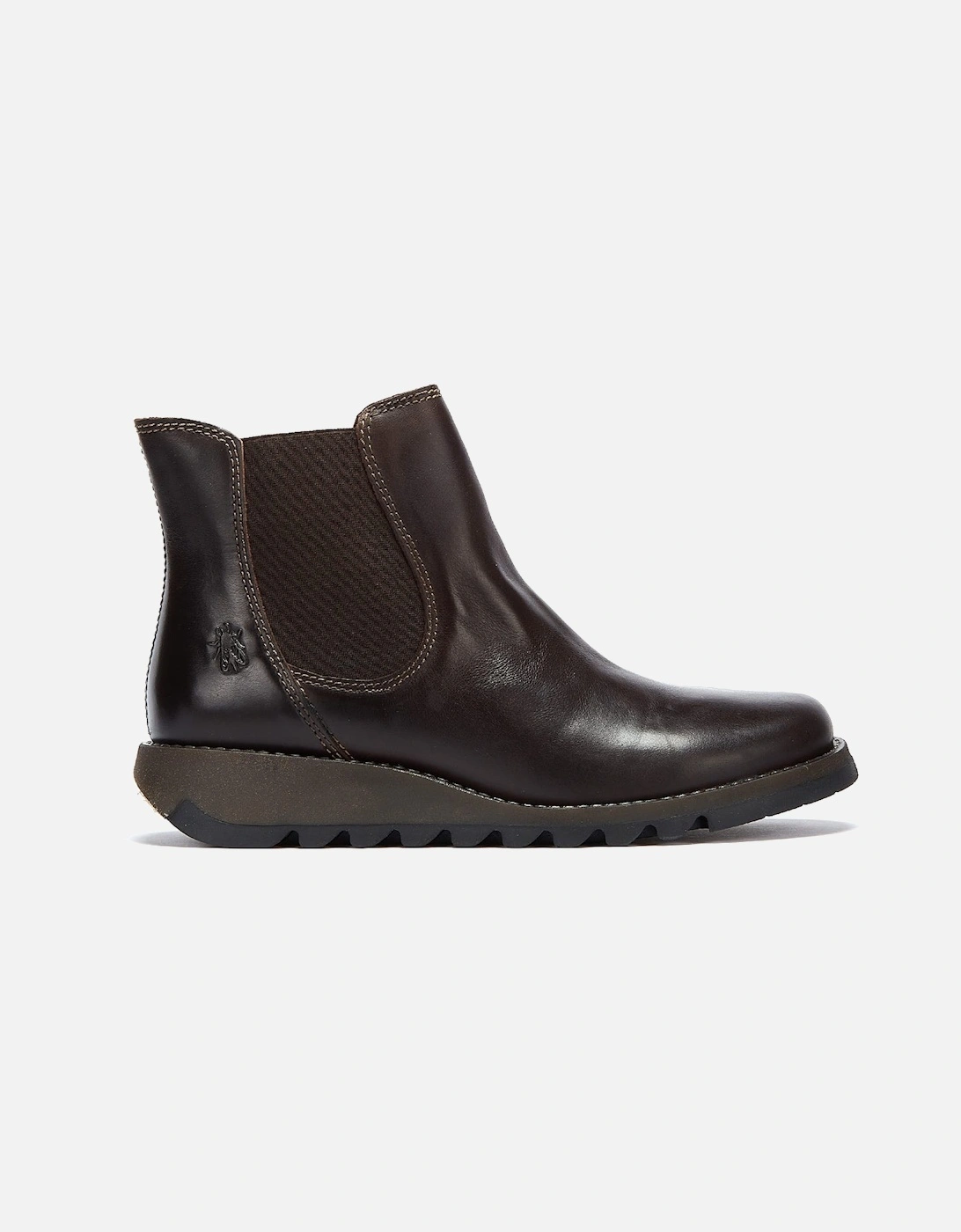 Womens Dark Brown Salv Leather Boots