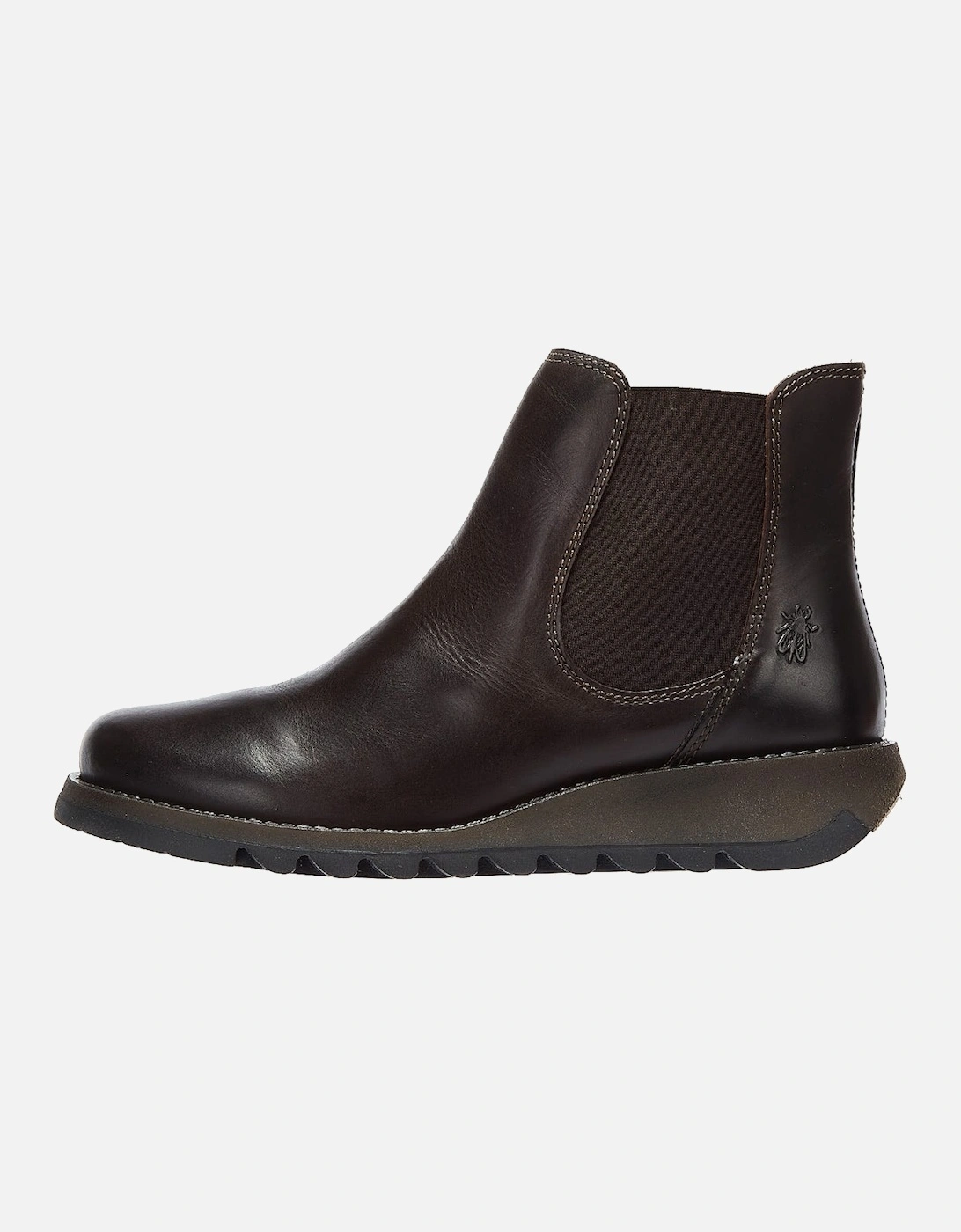 Womens Dark Brown Salv Leather Boots