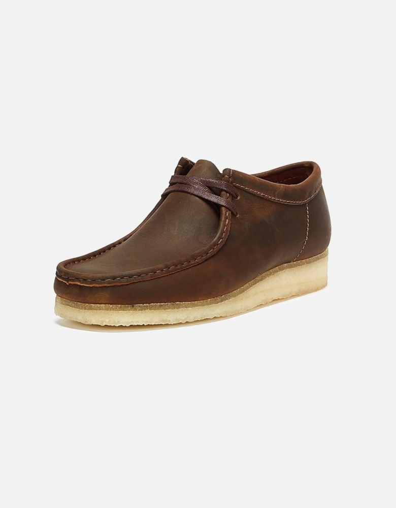 Wallabee Beeswax Men's Brown Lace-Up Shoes