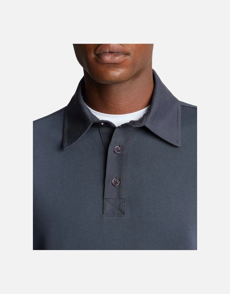 Long Sleeve Polo Shirt Navy