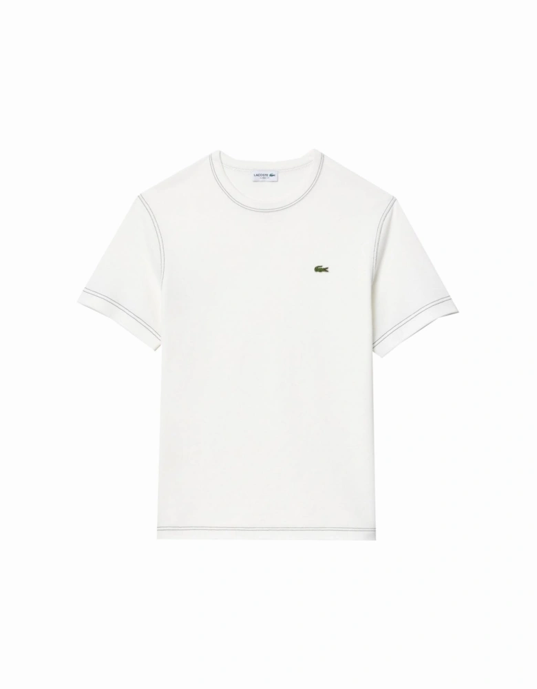 Men's White Heavy Pique T-shirt