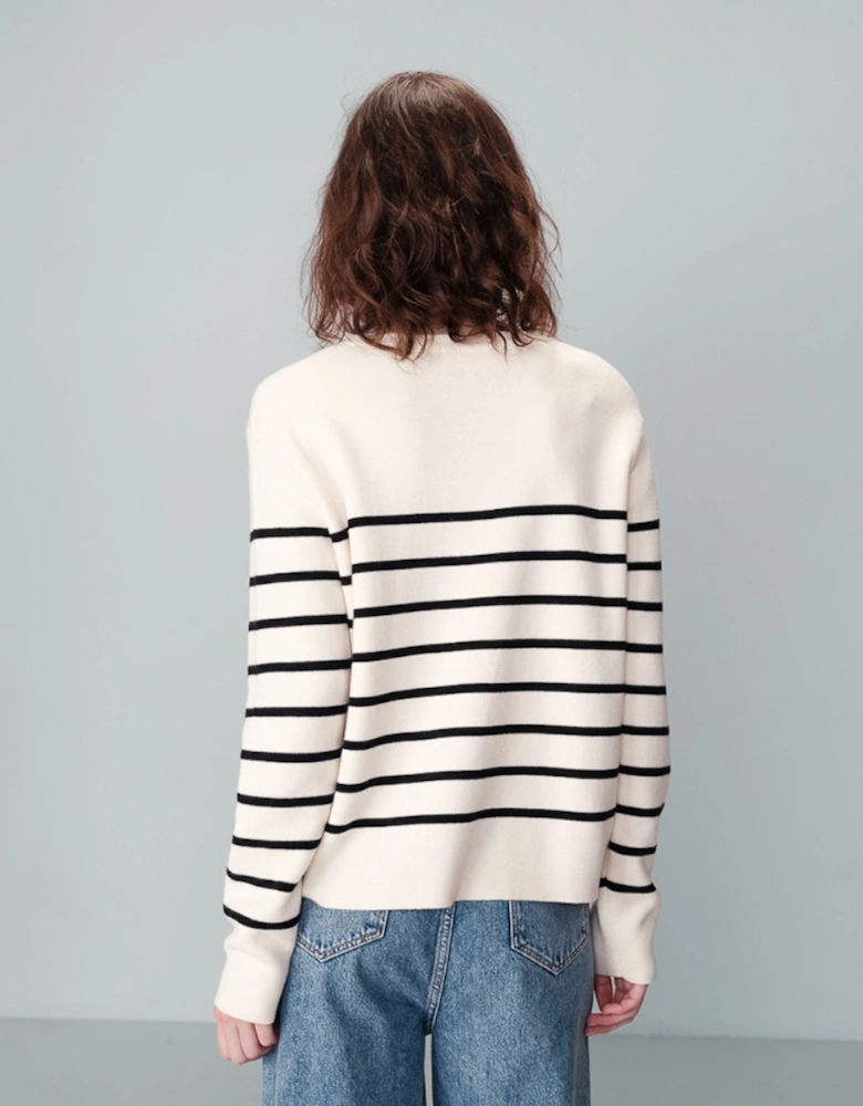 Grace & Mila Nahia Grace Paris University Sweater Ecru