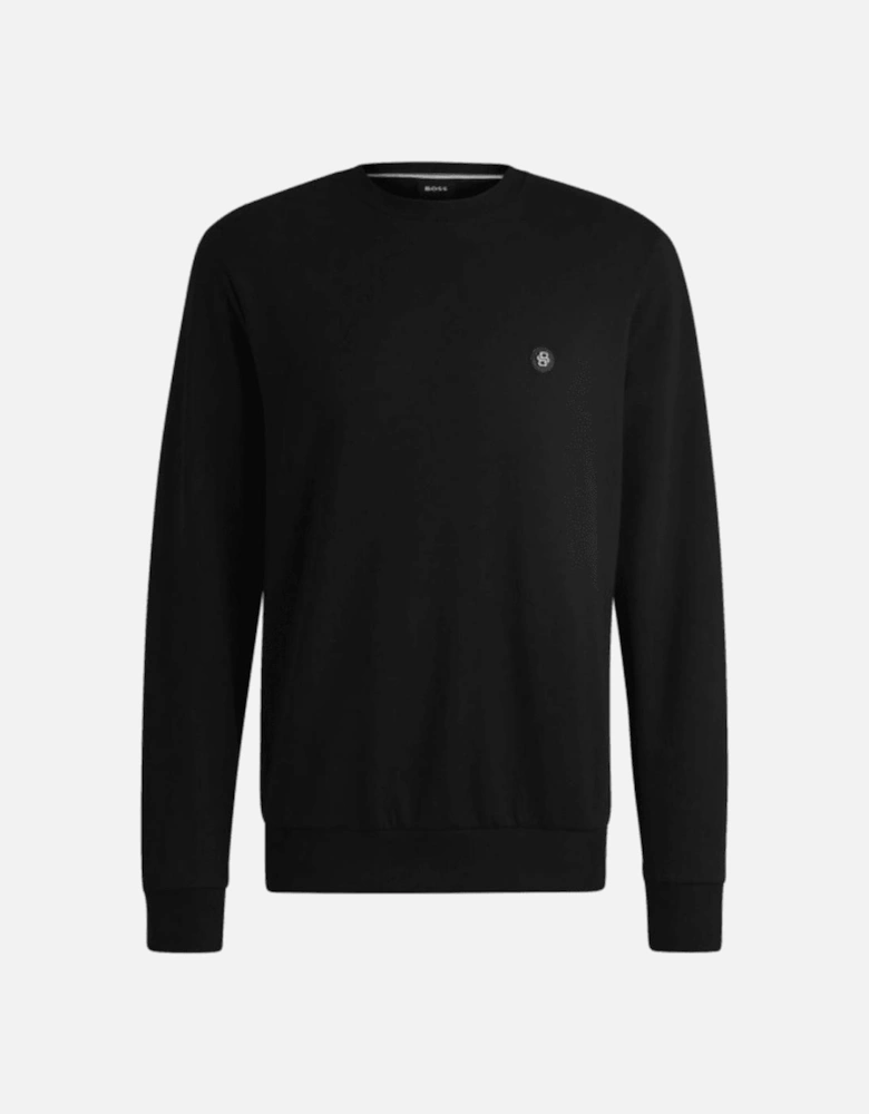 C-Sharpe Logo Crew Neck Black Sweatshirt