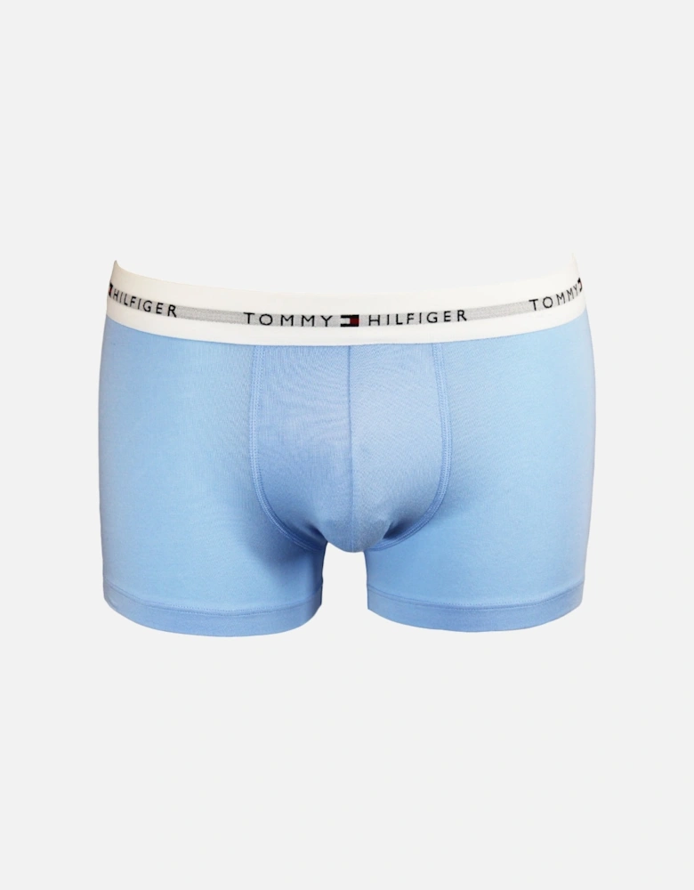 3-Pack Signature Cotton Boxer Trunks, Blue