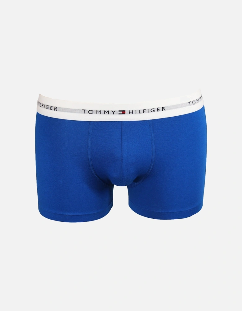 3-Pack Signature Cotton Boxer Trunks, Blue