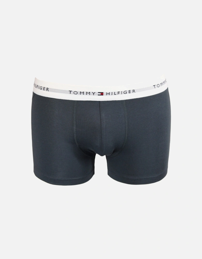 3-Pack Signature Cotton Boxer Trunks, Blue