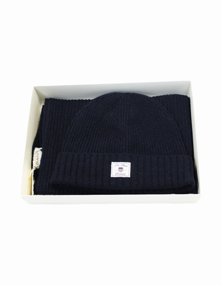 Beanie & Scarf Gift Set, Navy