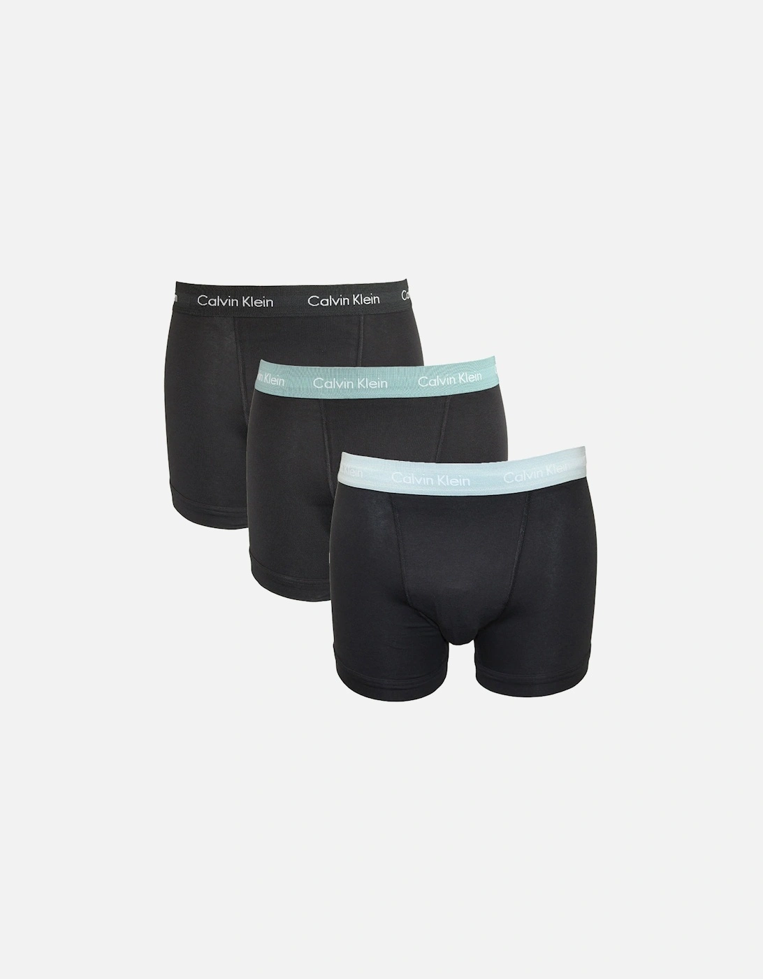 3-Pack Cotton Stretch Boxer Trunks, Black, 11 of 10