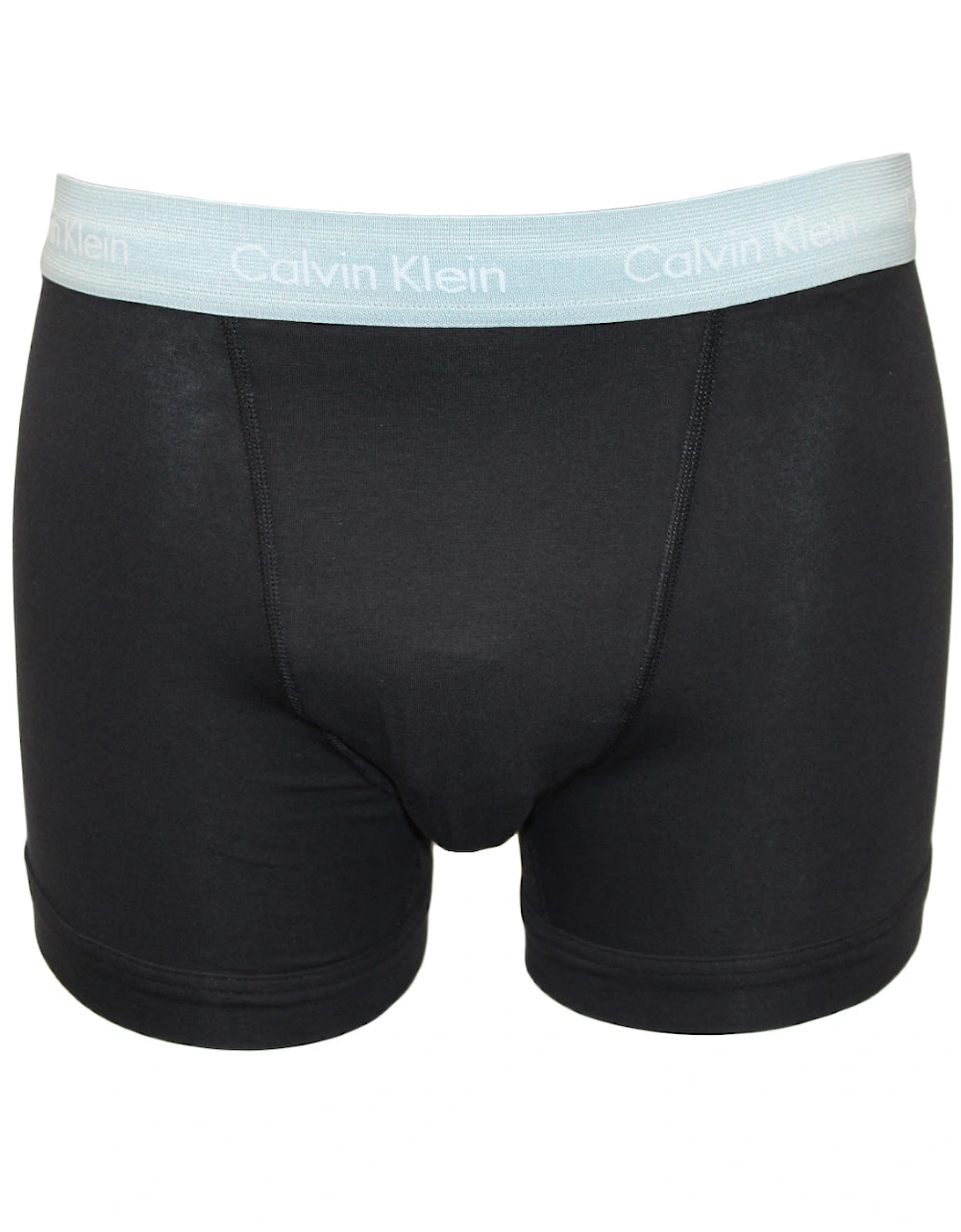 3-Pack Cotton Stretch Boxer Trunks, Black