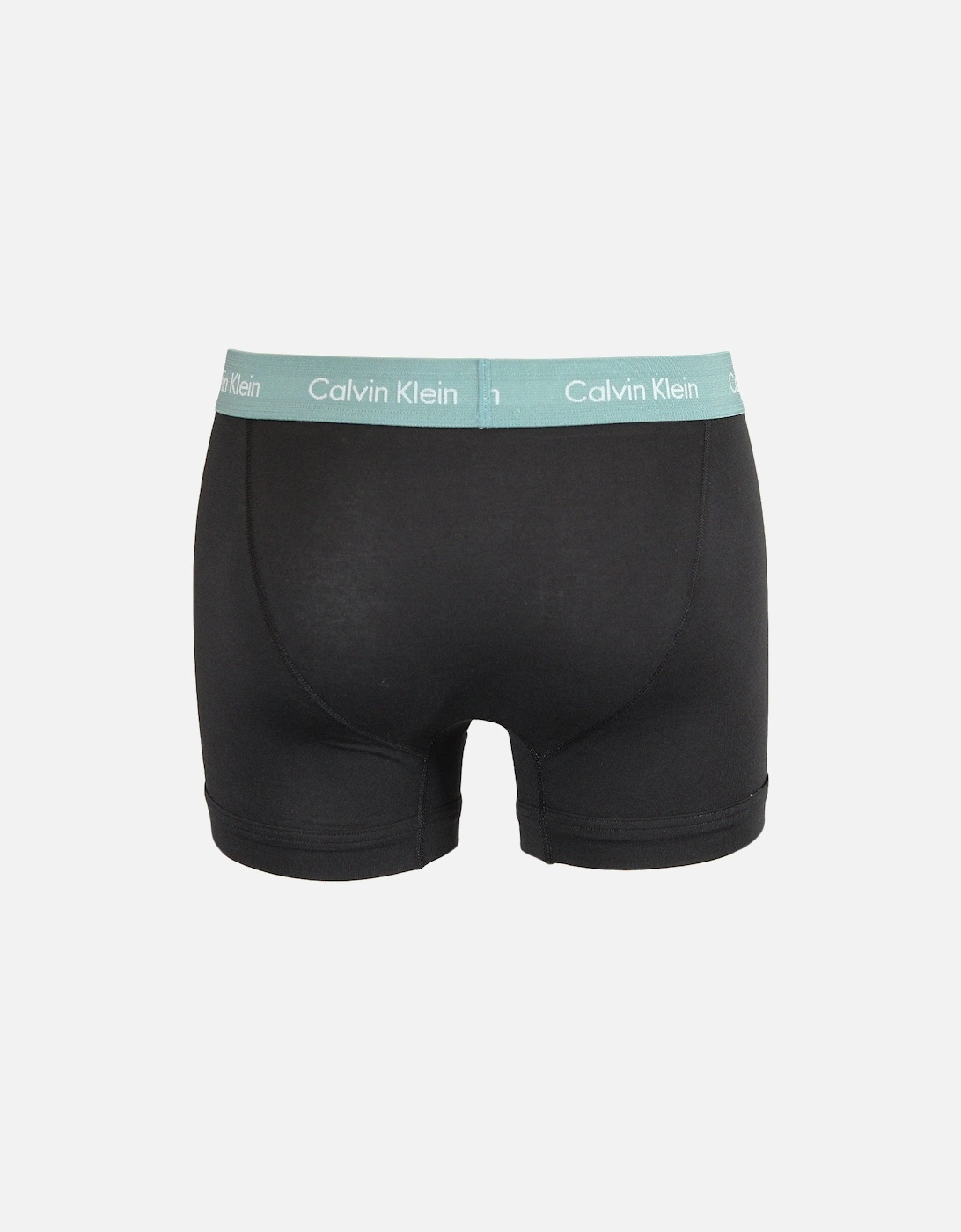 3-Pack Cotton Stretch Boxer Trunks, Black
