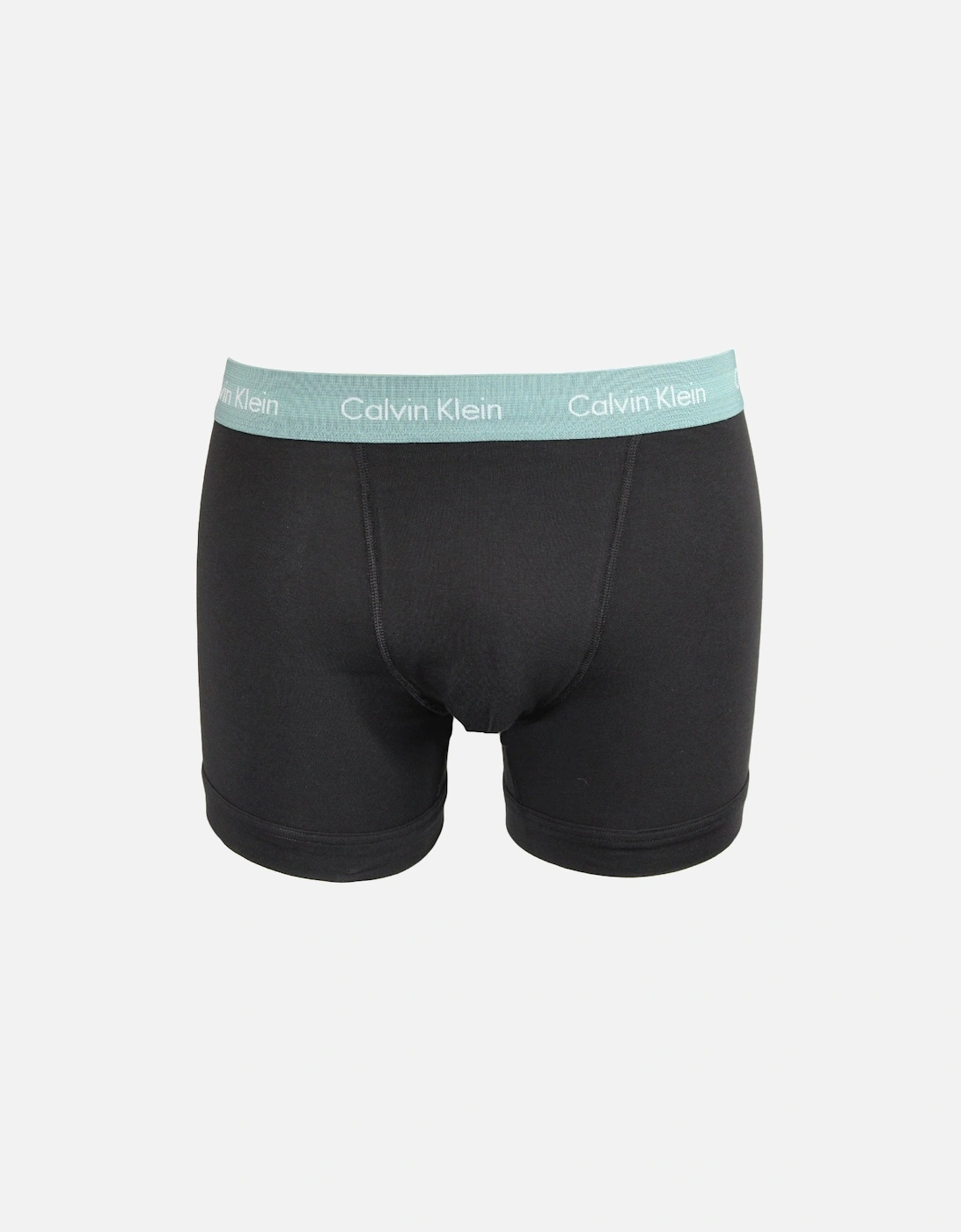 3-Pack Cotton Stretch Boxer Trunks, Black
