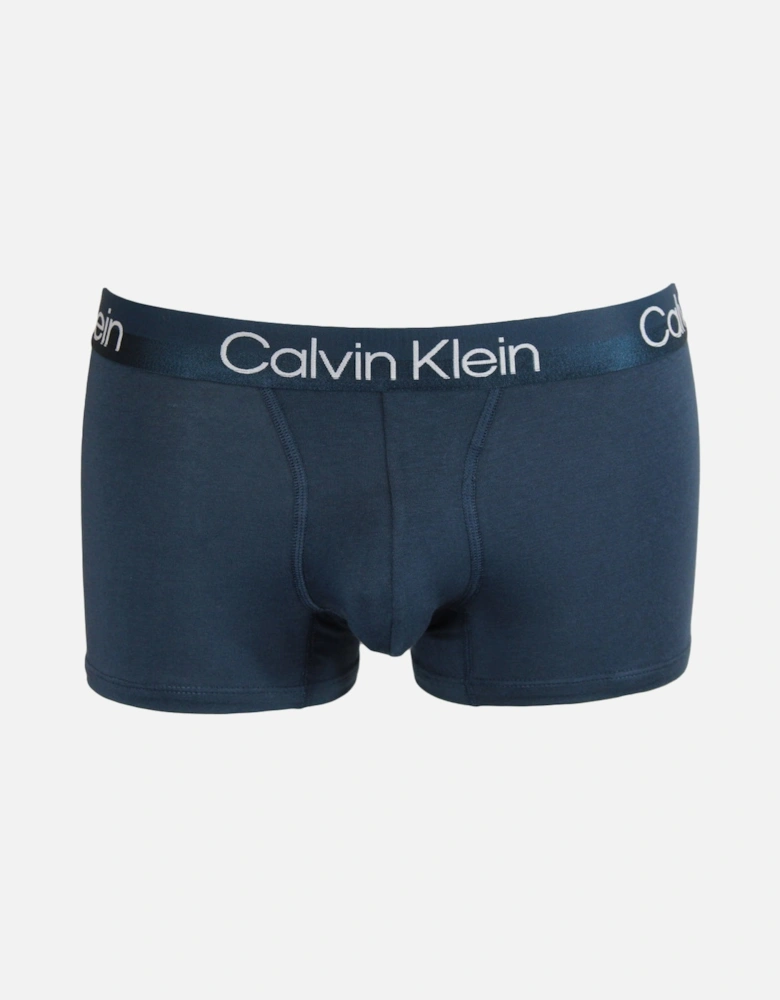 3-Pack Modern Structure Boxer Trunks, Blue/Grey/Red