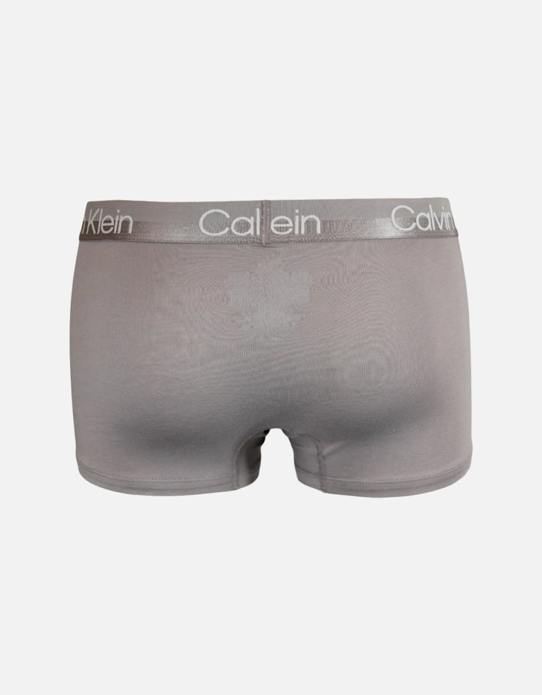 3-Pack Modern Structure Boxer Trunks, Blue/Grey/Red
