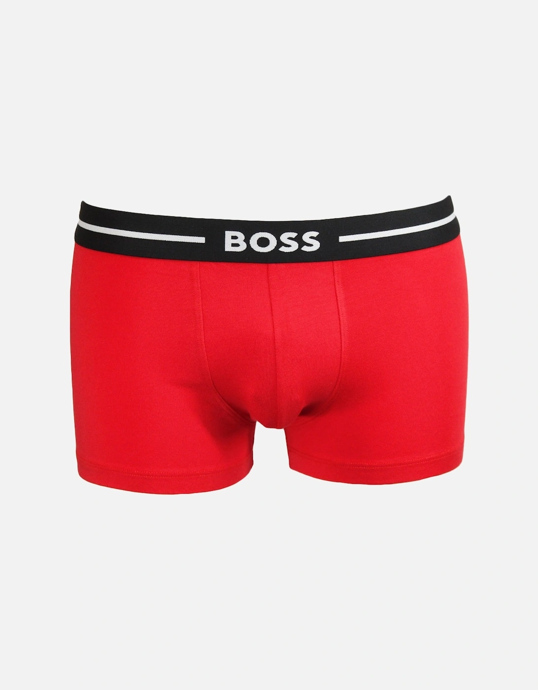 3-Pack Bold Boxer Trunks, Black/Red/Green