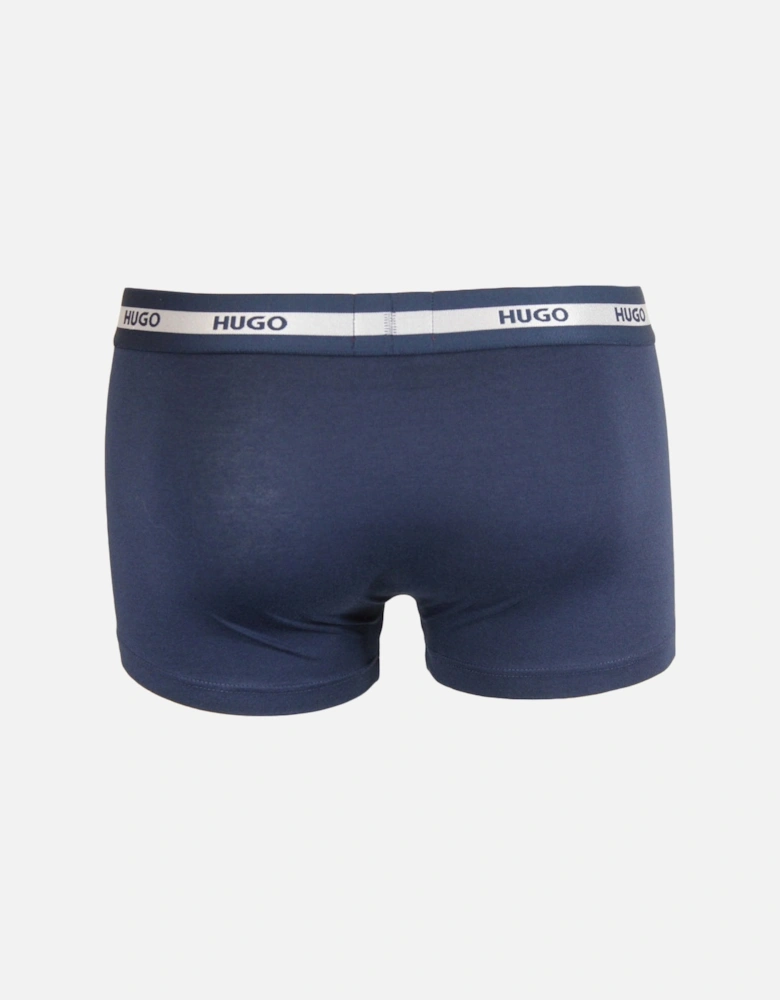3-Pack Boxer Trunks, Black/Green/Navy