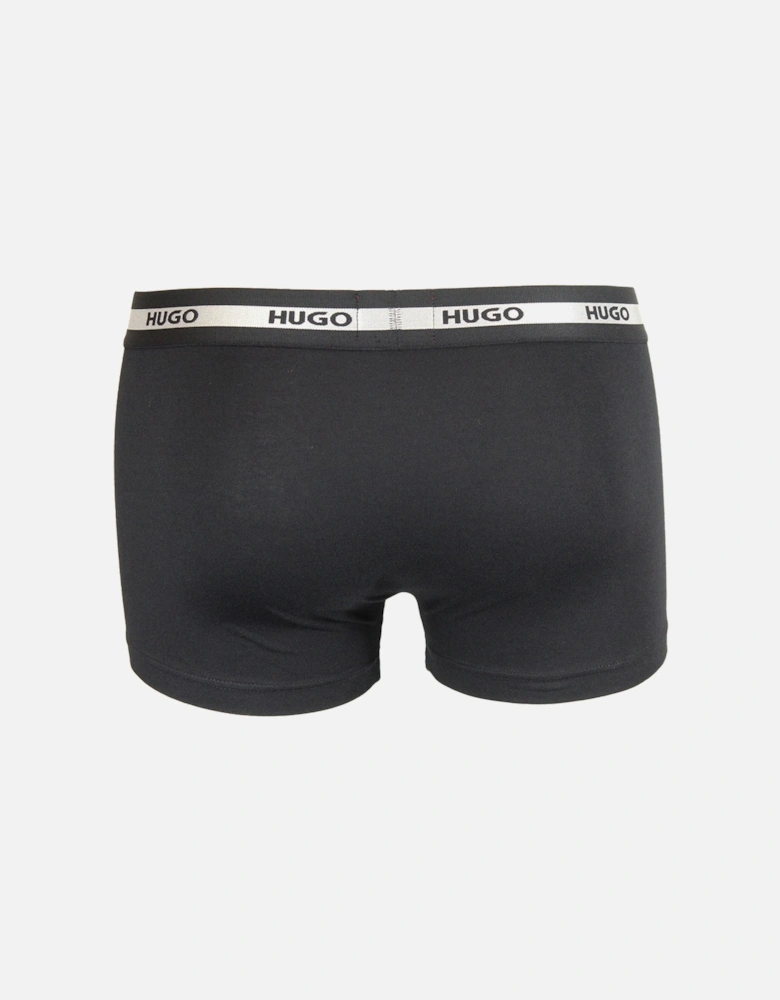 3-Pack Boxer Trunks, Black/Green/Navy