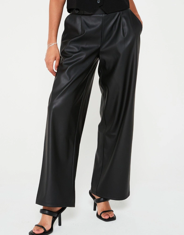 Tailored Pu Trouser - Black