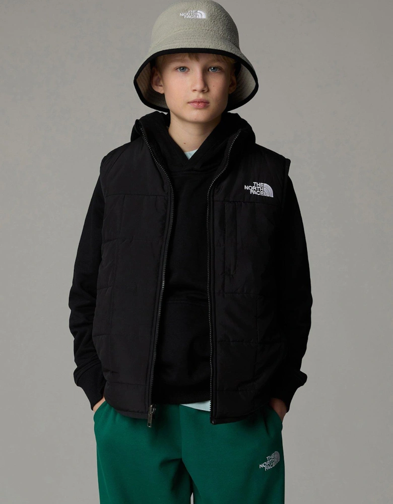 Junior Boys Reversible Shasta Vest - Black