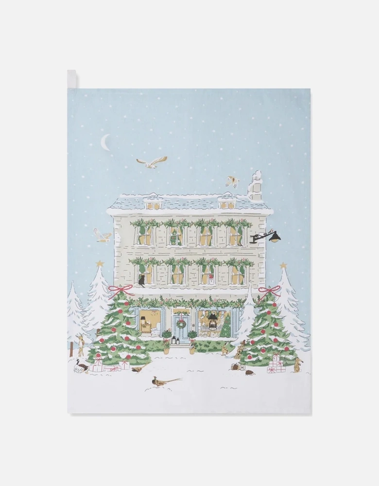 Christmas House Tea Towel