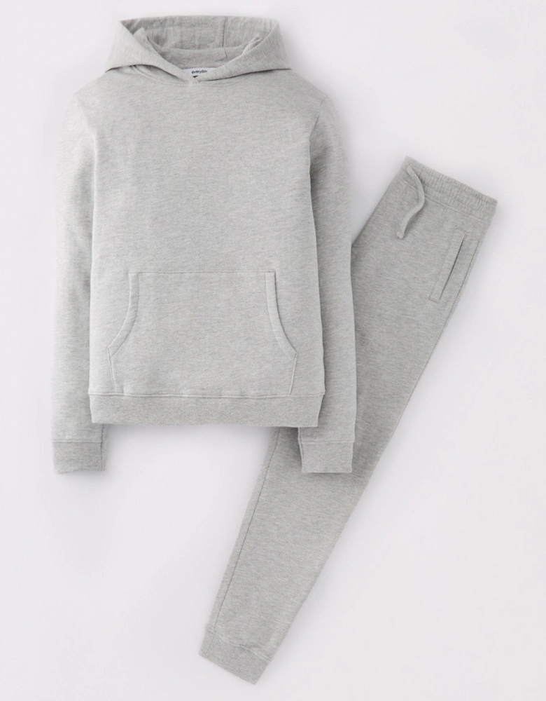 Boys Grey Hoodie and Jogger Set - Grey