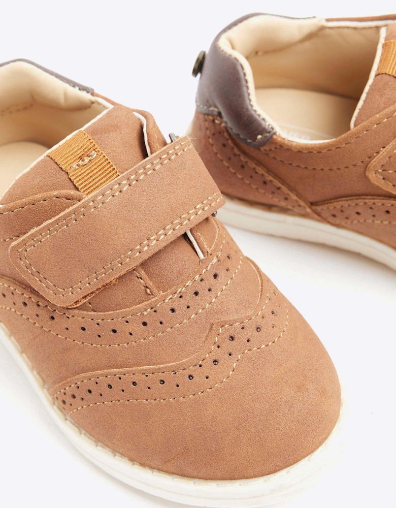 Mini Boys Brogue Shoes - Brown