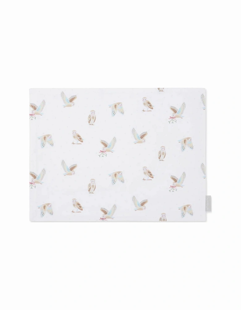 Snowy Owls Washable Placemats (Set of 2)