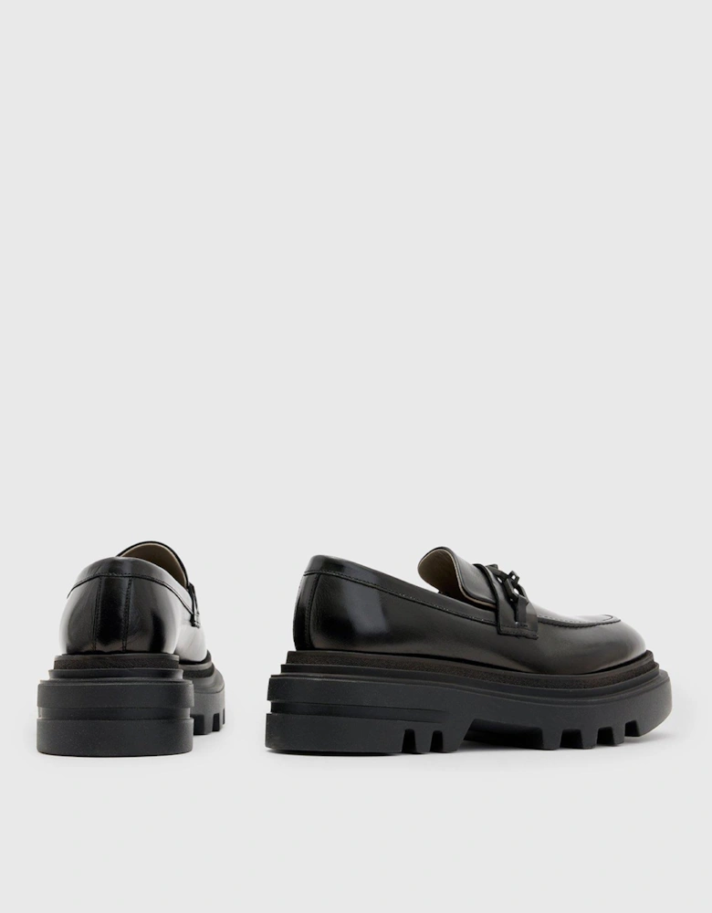 Alexia Chain Loafers - Black