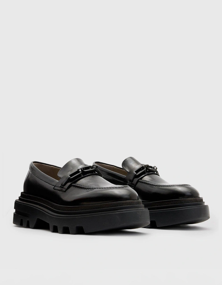 Alexia Chain Loafers - Black