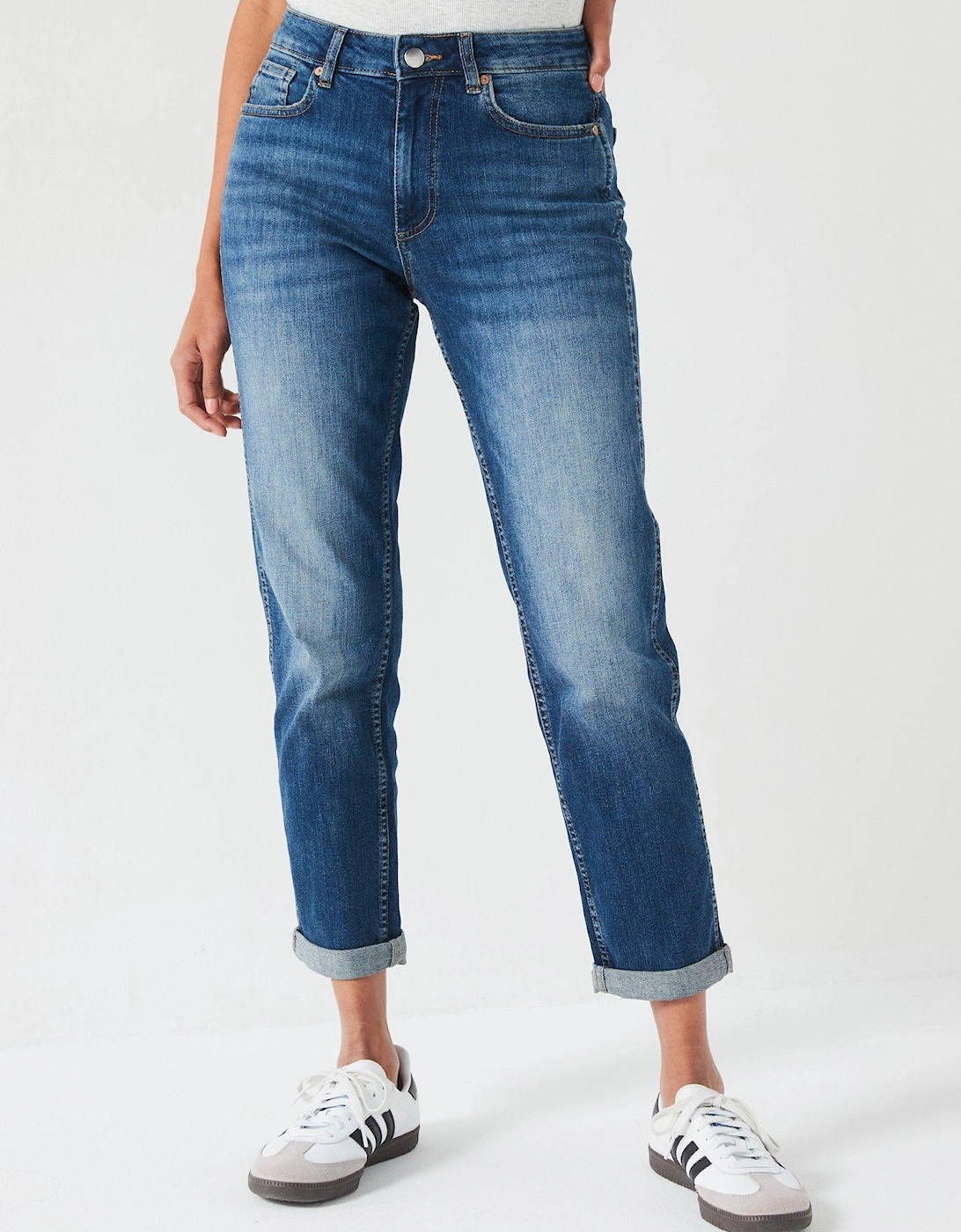 Taylor Boyfriend Jeans - Midi Wash, 2 of 1