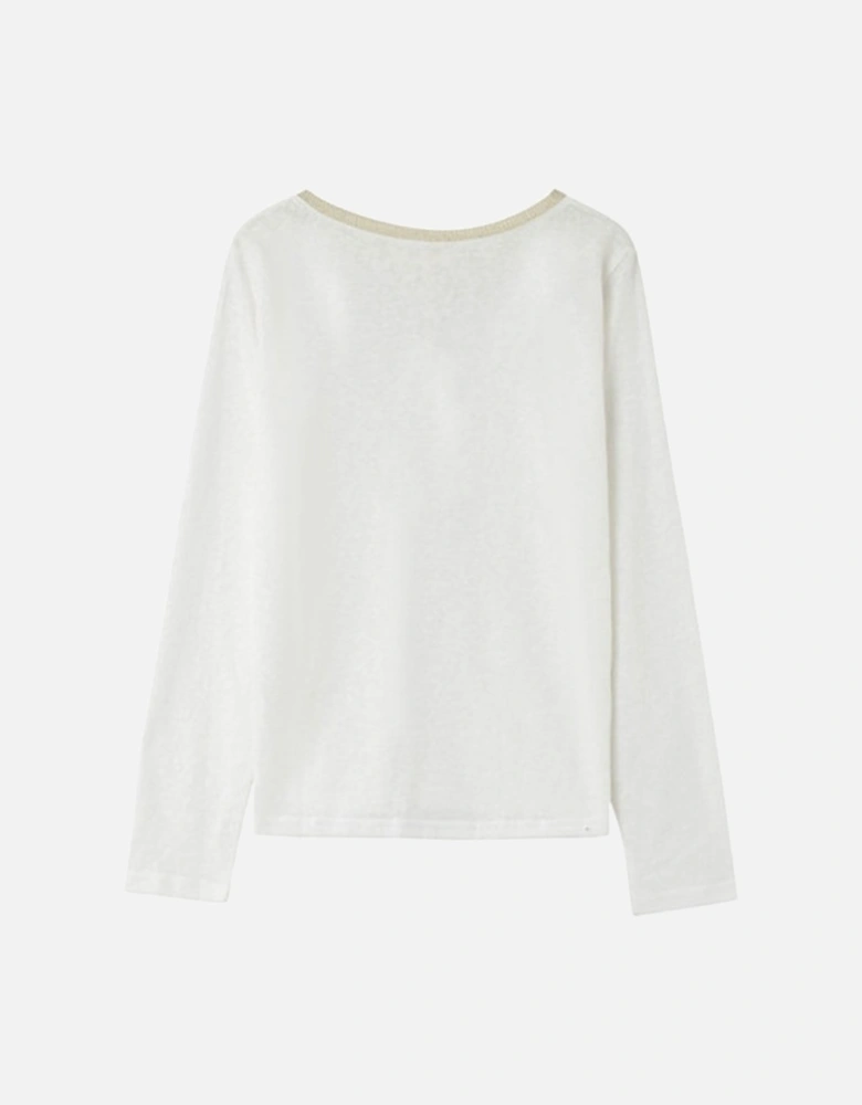 Grace & Mila Nisi Long Sleeve T-Shirt Ecru