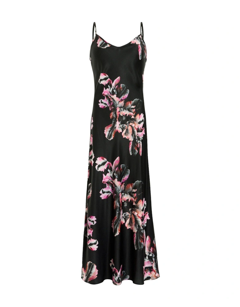 Bryony Maxi Dress - Black/Pink