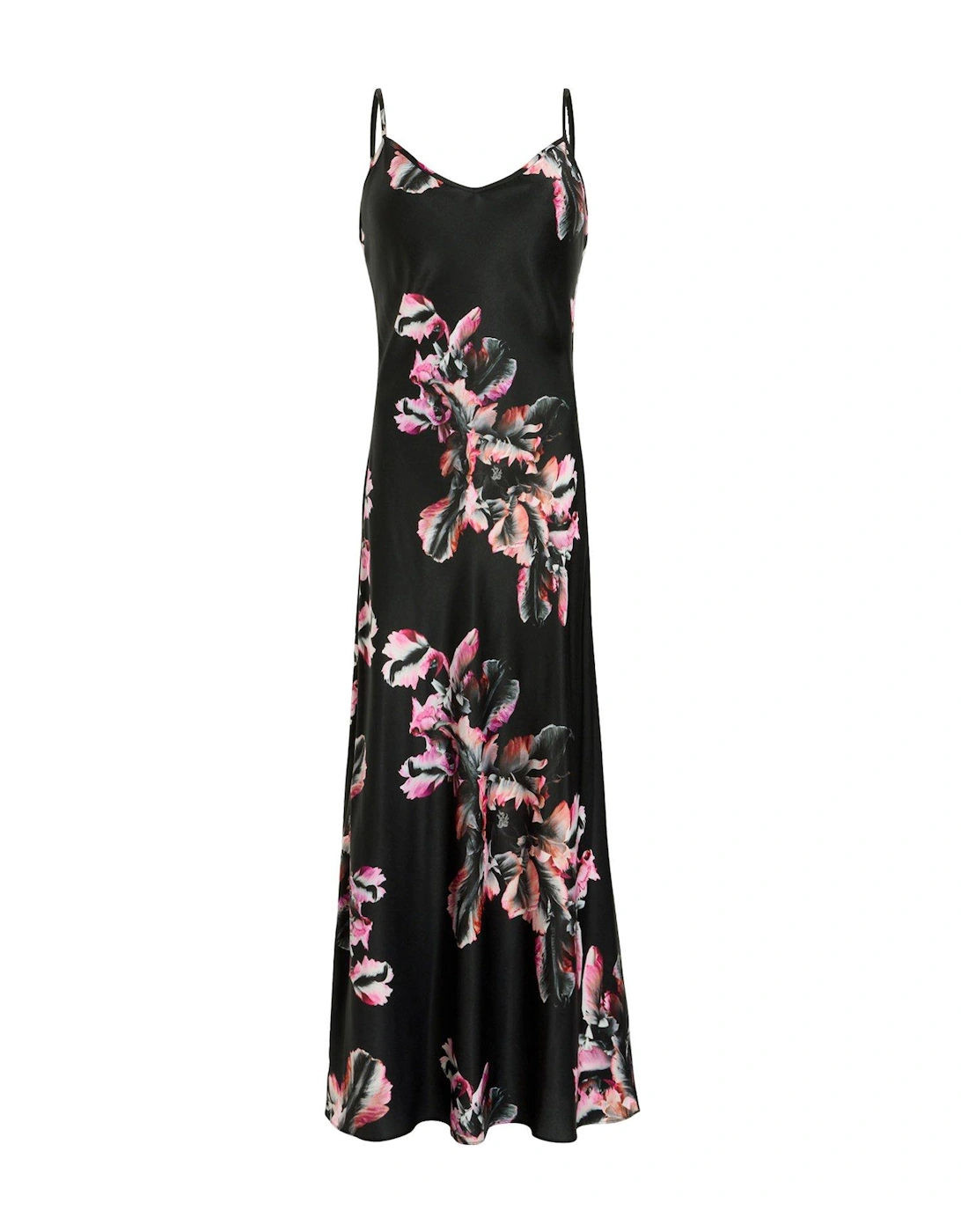 Bryony Maxi Dress - Black/Pink