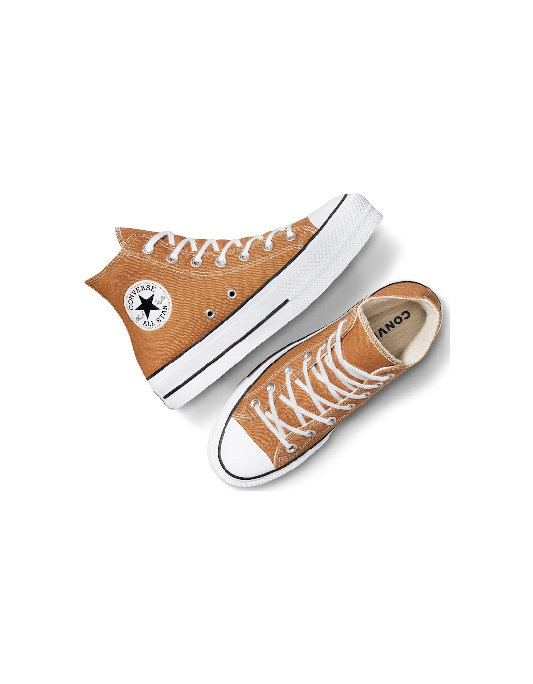 Womens Lift Seasonal Color Canvas Hi Trainers - Brown