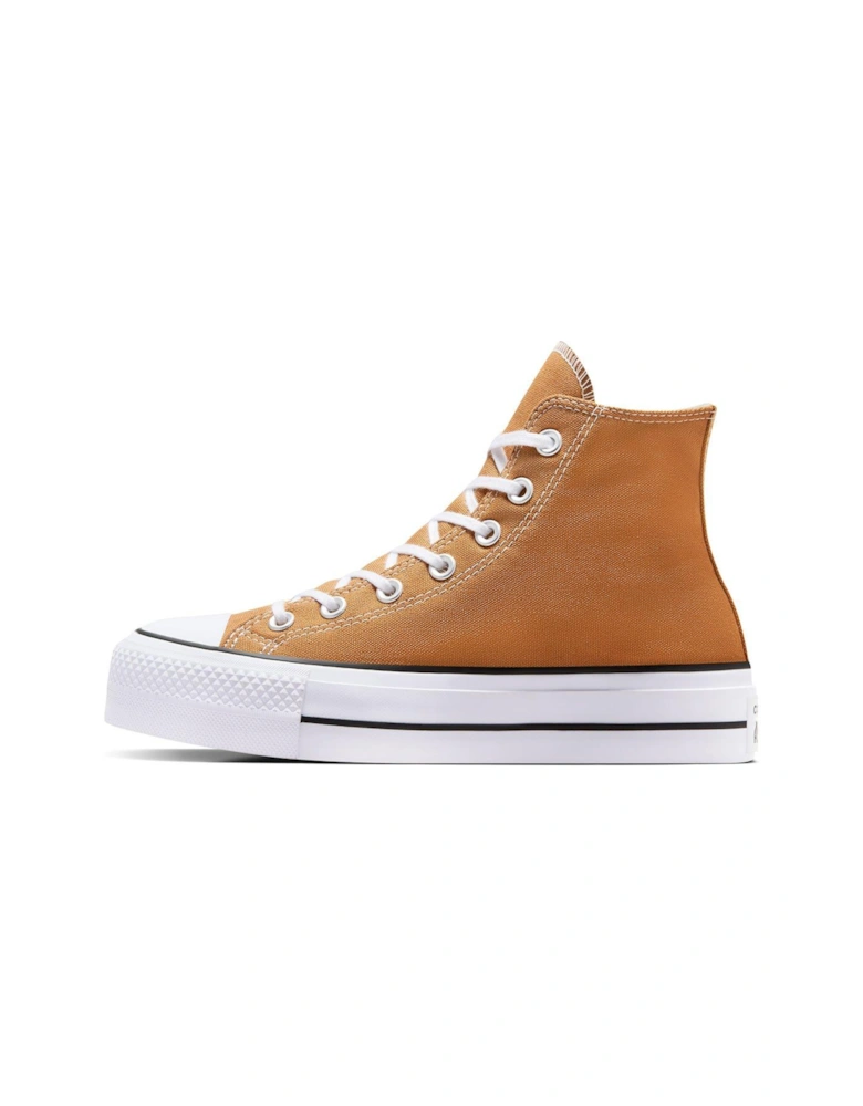 Womens Lift Seasonal Color Canvas Hi Trainers - Brown