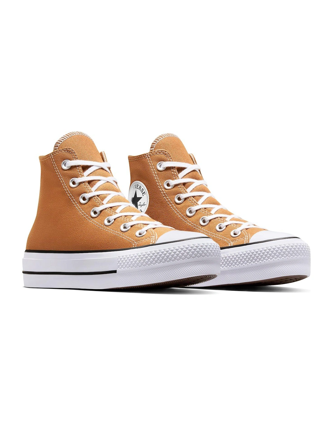 Womens Lift Seasonal Color Canvas Hi Trainers - Brown