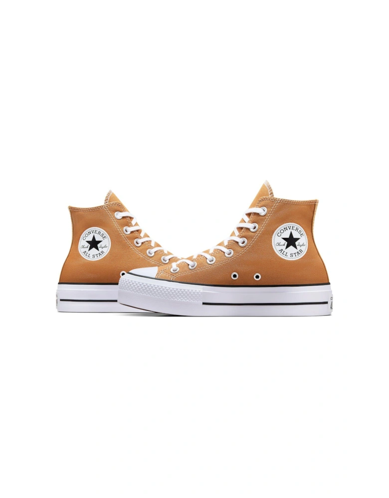 Womens Lift Seasonal Color Canvas Hi Trainers - Brown