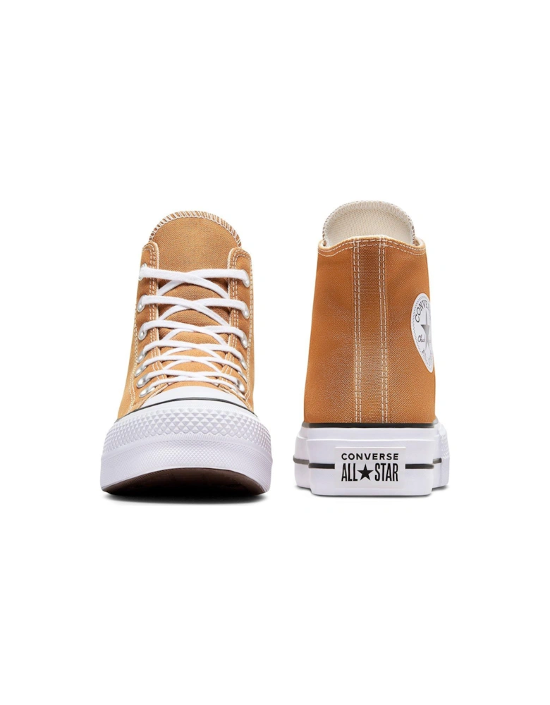 Womens Lift Seasonal Color Canvas Hi Trainers - Brown