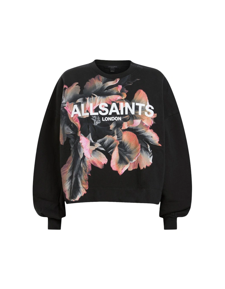 Fleurir Lila Sweatshirt - Black