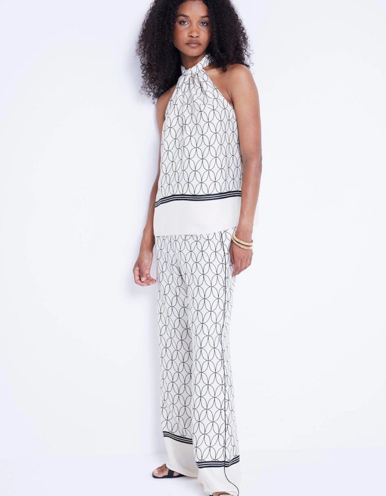 Plazzo Wide Leg Trouser - White