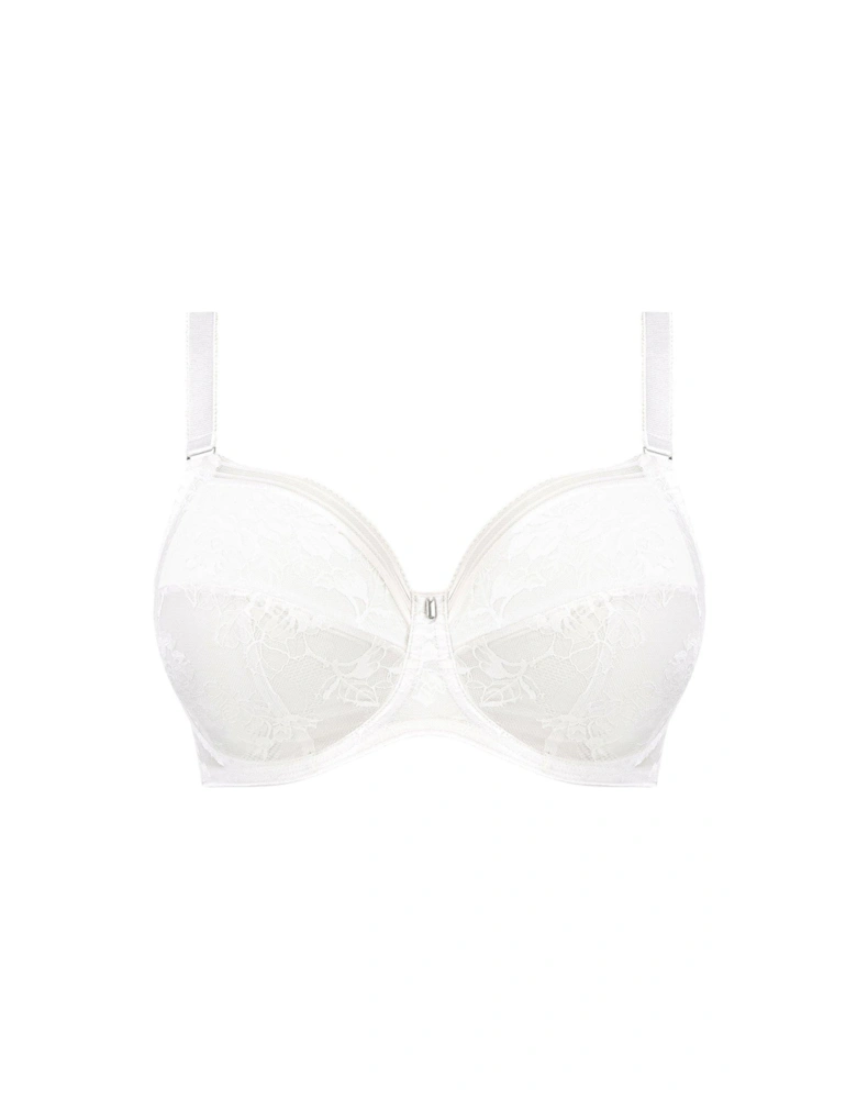 Fusion Lace Underwired Full Cup Side Support Bra - White