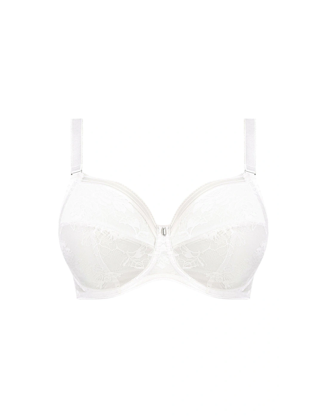 Fusion Lace Underwired Full Cup Side Support Bra - White