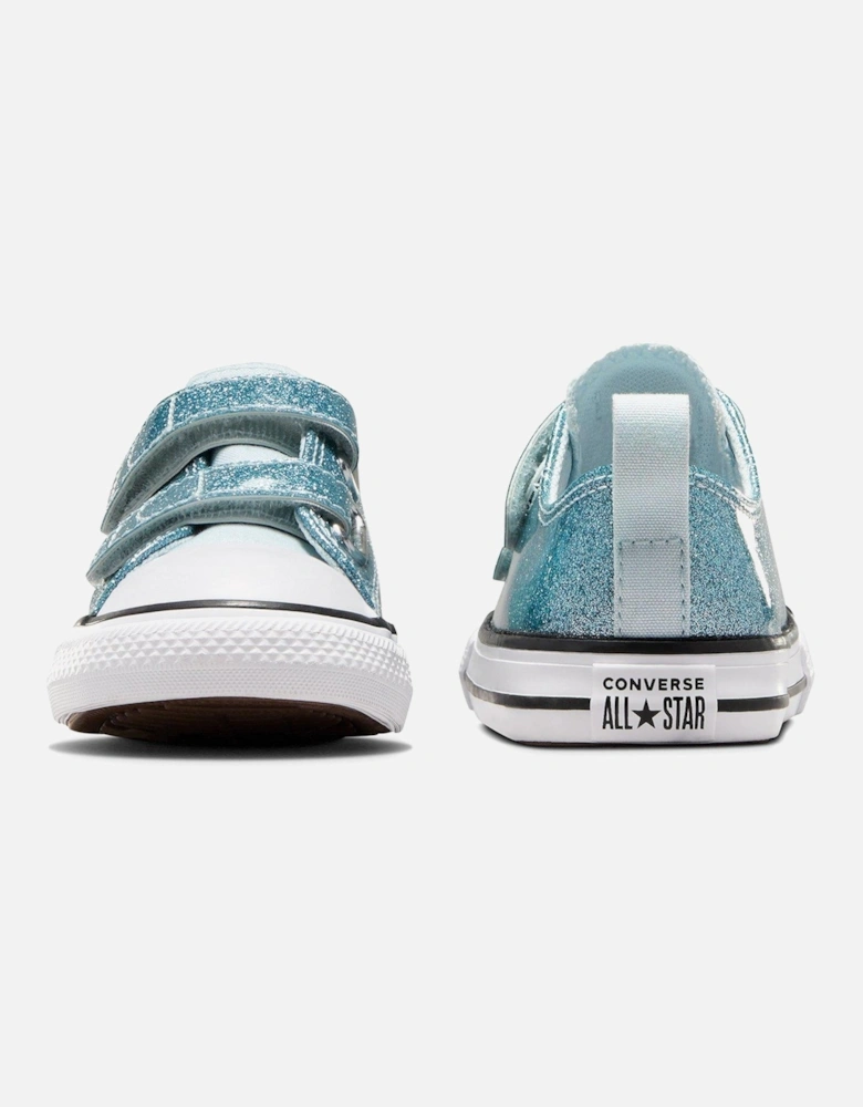 Infants Glitz And Gleam Synthetic Ox Trainers - Blue