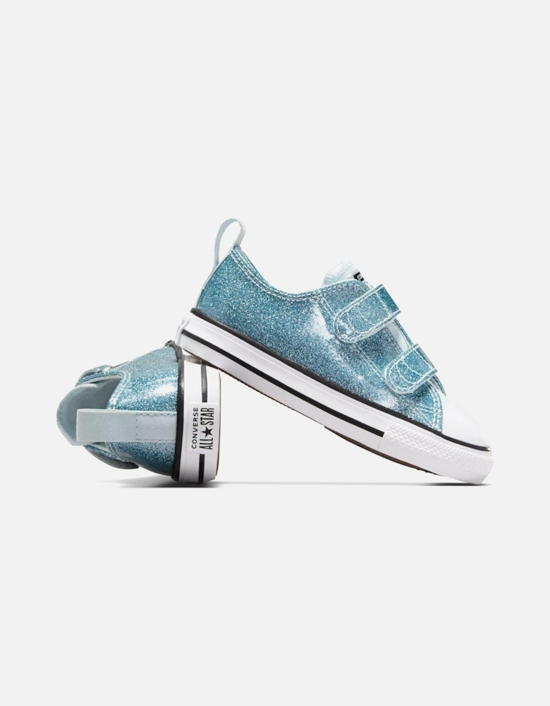 Infants Glitz And Gleam Synthetic Ox Trainers - Blue