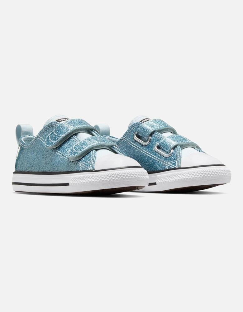 Infants Glitz And Gleam Synthetic Ox Trainers - Blue