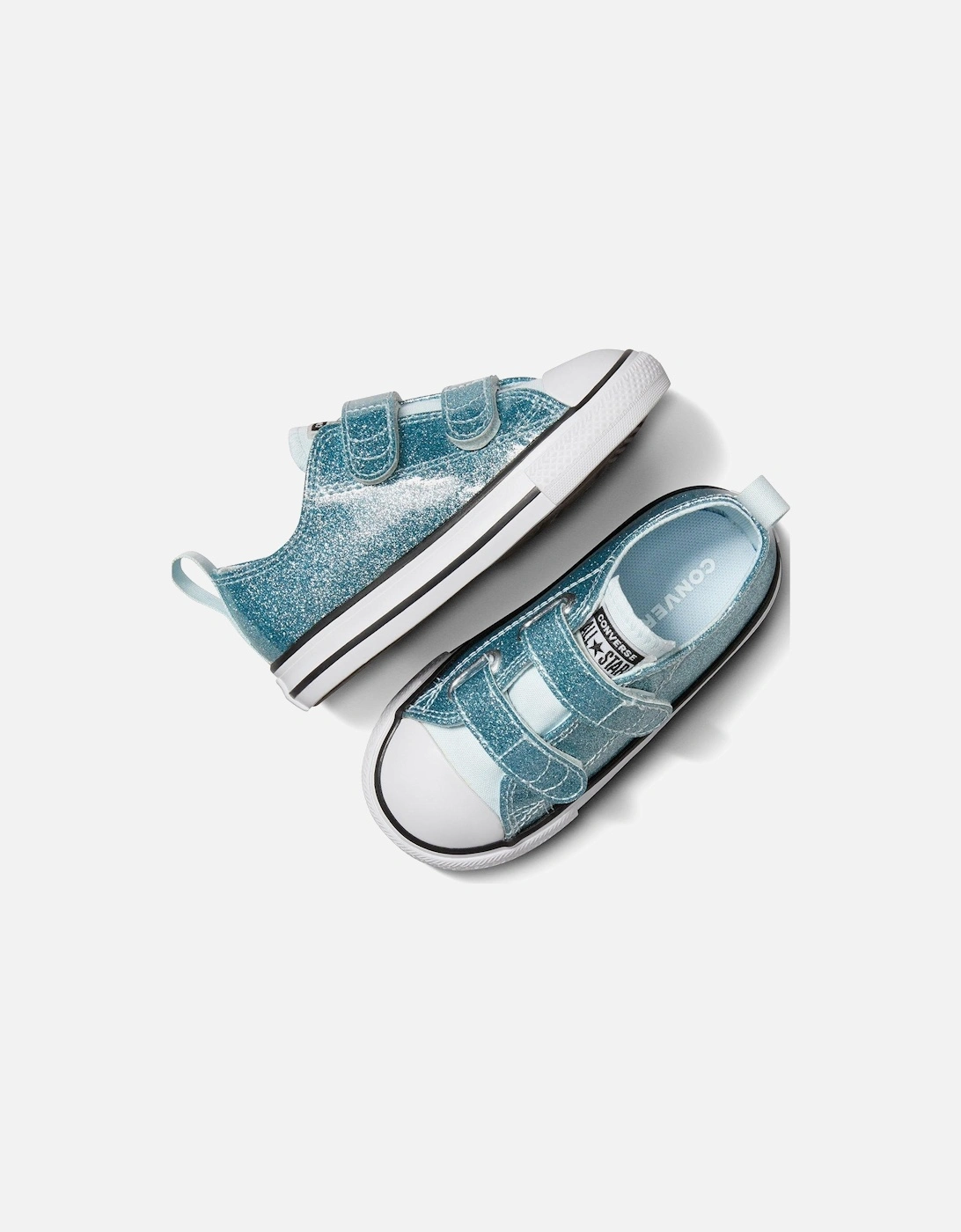 Infants Glitz And Gleam Synthetic Ox Trainers - Blue