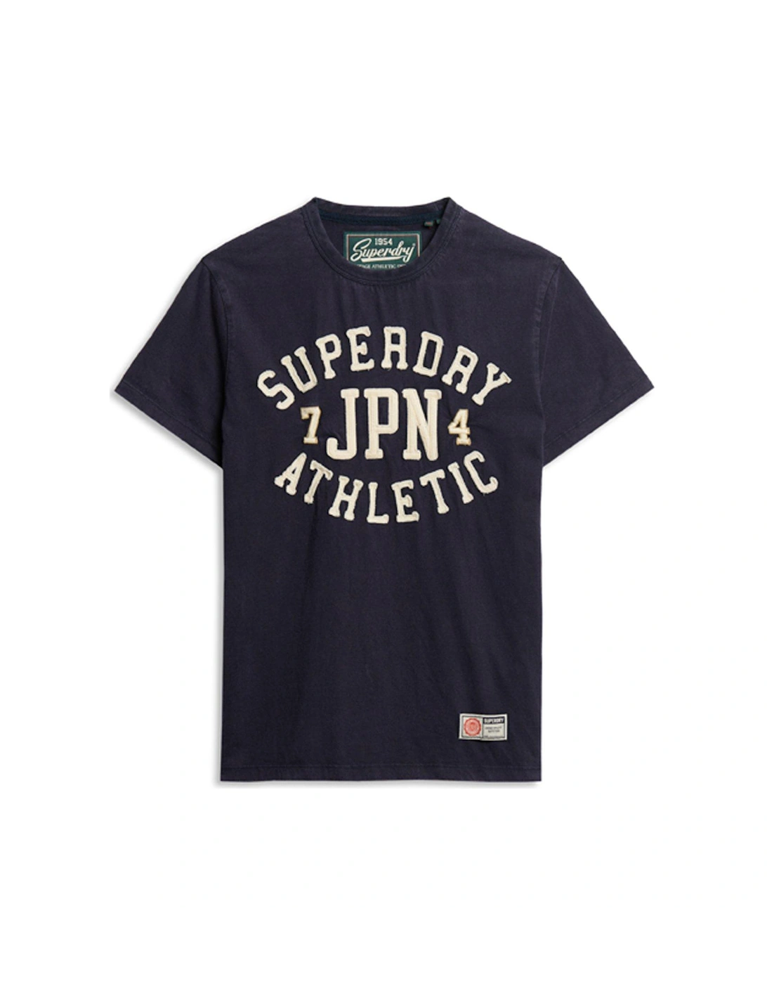 Vintage Athletic Short Sleeve T-shirt - Navy